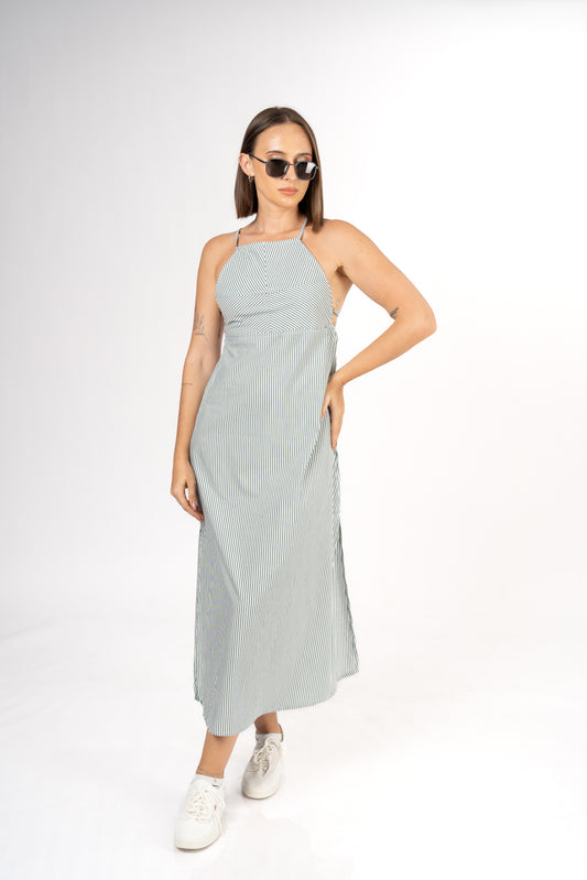 Summer Trio Halter Stripe Dress