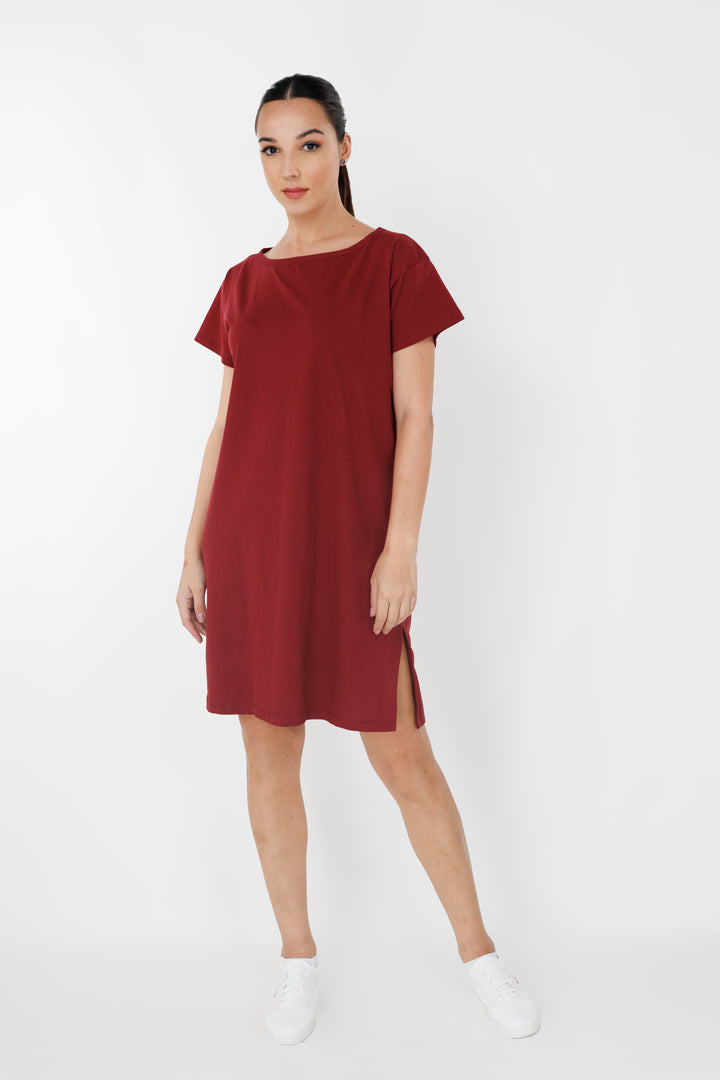 Women’s oversize T-shirt dress, front view