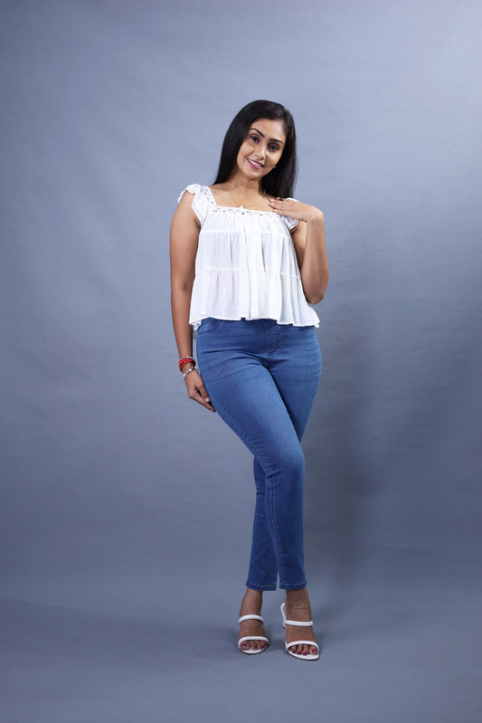 🎁 Buy 2 Save 10% | Lace Frill Crop Top | Cinnaroo SL