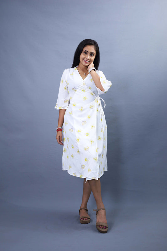 🎁 Buy 2 Save 10% | Floral Wrap Dress 4 Colors | Cinnaroo SL